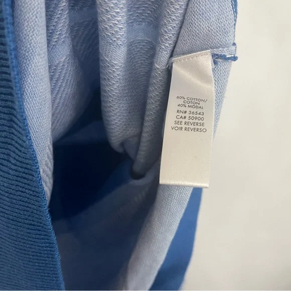 Calvin Klein Mens V-Neck Blue Long Sleeves Sweater- Size XL - New With Tag - Picture 5 of 10